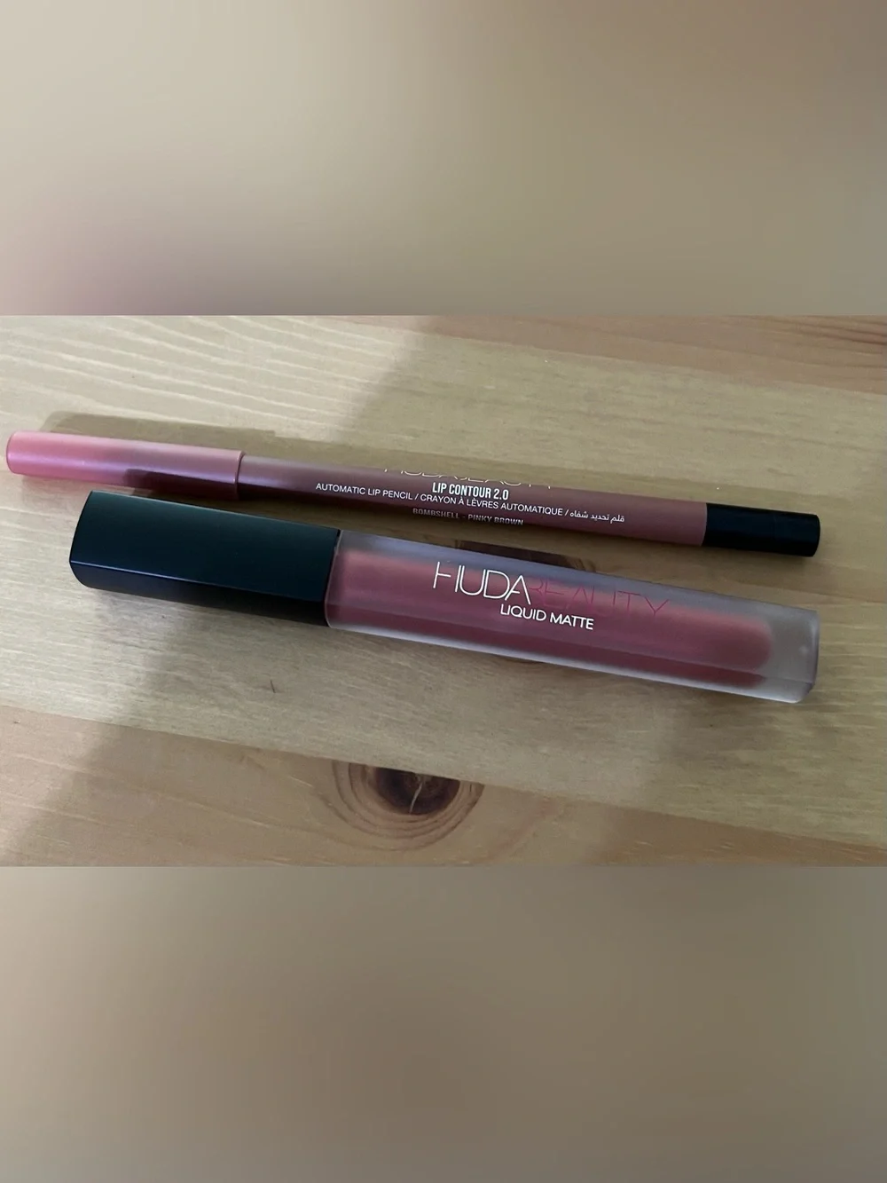 HUDA BEAUTY Liquid Matte Lipstick & Lip Liner - Dusty Rose Mauve